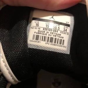 Size 16 air Jordan 1 flight 4. New never worn., new in box.